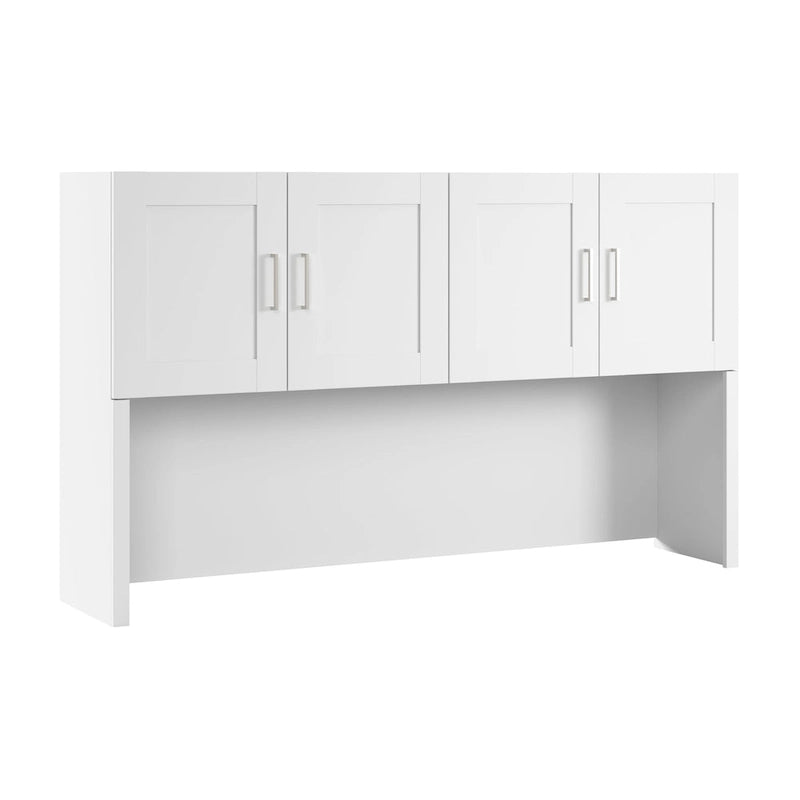 Dessus de bureau mural 72 W avec 4 portes de style Shaker et rangement