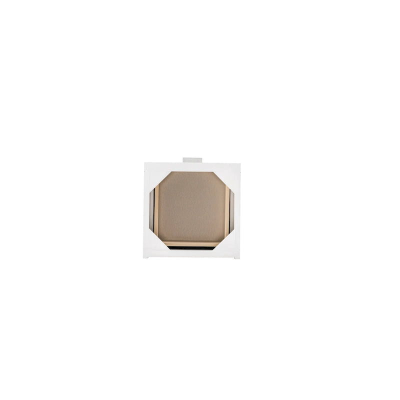 Meuble bas de salle de bain blanc brillant de 38 cm avec 3 tiroirs