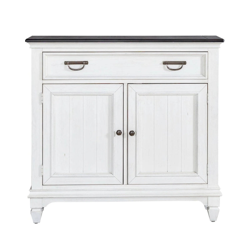 Console de Hall Accent Haut de Gamme Blanc Charbon de Bois Brossé avec Rangement