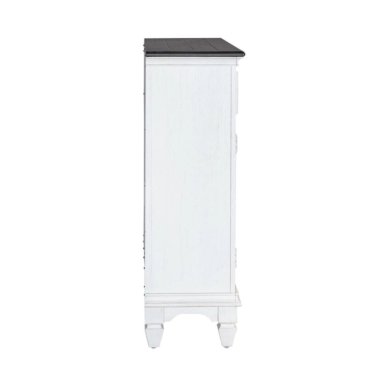 Console de Hall Accent Haut de Gamme Blanc Charbon de Bois Brossé avec Rangement