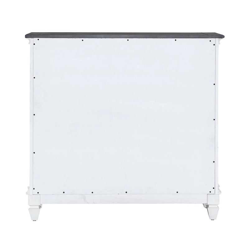 Console de Hall Accent Haut de Gamme Blanc Charbon de Bois Brossé avec Rangement