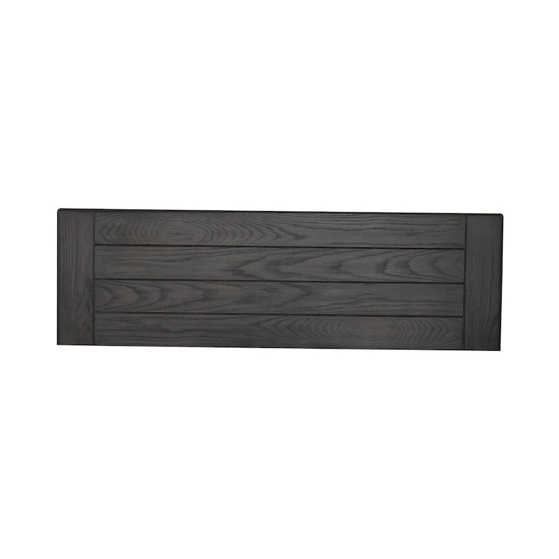 Console de Hall Accent Haut de Gamme Blanc Charbon de Bois Brossé avec Rangement